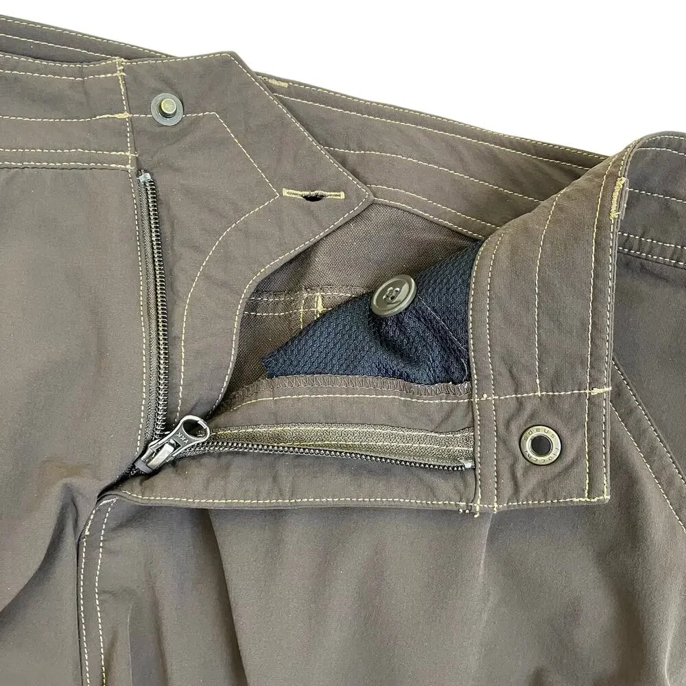 Kuhl Mens 36 x 12” Inseam Renegade Shorts Brown Cargo Nylon Outdoors READ